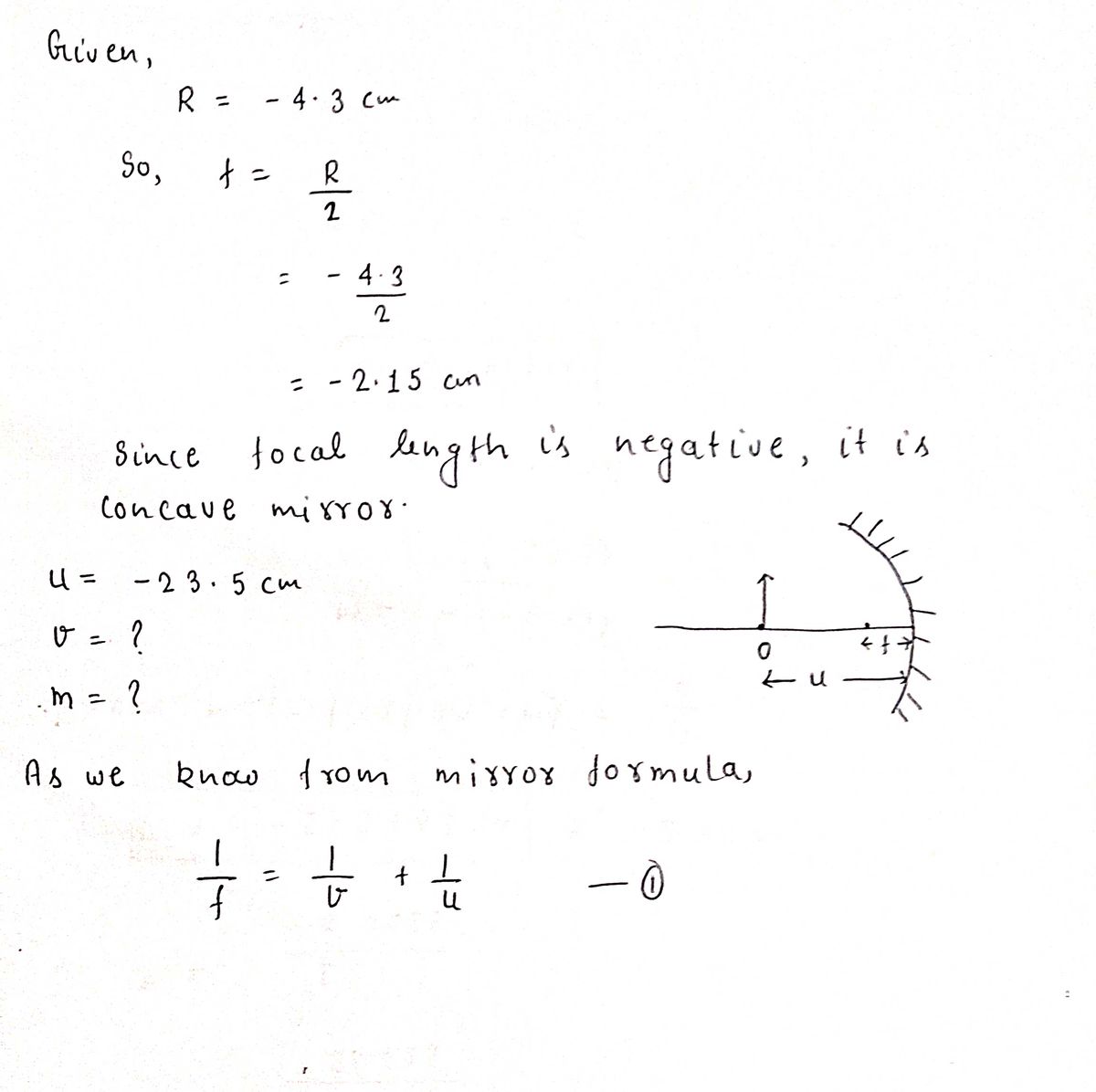 Physics homework question answer, step 1, image 1